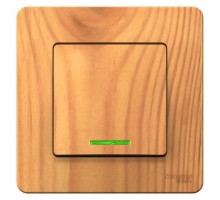 Выключатель 1-кл. СП Blanca 10А IP20 (сх. 1) 250В с подсветкой ясень SchE BLNVS010115