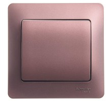 Выключатель 1-кл. СП Glossa 10А IP20 (сх. 1) 10AX в сборе баклажан. SchE GSL001112