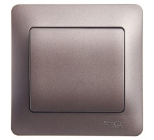 Выключатель 1-кл. СП Glossa 10А IP20 (сх. 1) 10AX в сборе графит SchE GSL001312