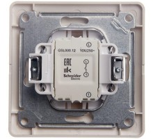 Выключатель 1-кл. СП Glossa 10А IP20 (сх. 1) 10AX в сборе молочн. SchE GSL000912