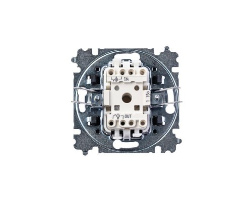 Выключатель 1-кл. СП Levit IP20 бел./дым. черн. ABB 2CHH590145A6062