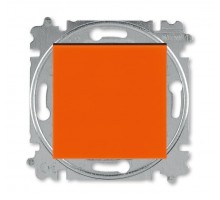 Выключатель 1-кл. СП Levit IP20 оранж./дым. черн. ABB 2CHH590145A6066