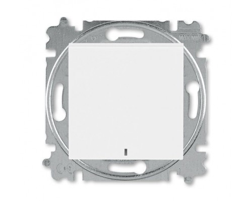 Выключатель 1-кл. СП Levit IP20 с подсветкой бел./бел. ABB 2CHH590146A6003