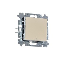 Выключатель 1-кл. СП Levit IP20 с подсветкой сл. кость/бел. ABB 2CHH590146A6017