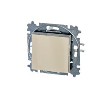 Выключатель 1-кл. СП Levit IP20 сл. кость/бел. ABB 2CHH590145A6017