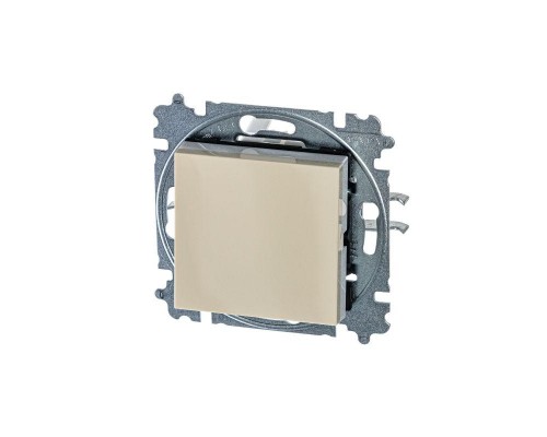 Выключатель 1-кл. СП Levit IP20 сл. кость/бел. ABB 2CHH590145A6017