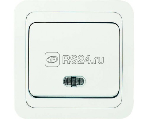 Выключатель 1-кл. СП Mimoza 10А IP20 с подсветкой бел./бел. Makel 12021