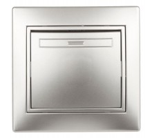 Выключатель 1-кл. СП Plano 10А IP20 1-101-03 250В алюм. Intro Б0030030