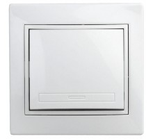 Выключатель 1-кл. СП Plano 10А IP20 1А-101-01 250В Al+Cu бел. Intro Б0038593