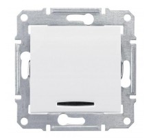 Выключатель 1-кл. СП Sedna 10А IP20 (сх. 1) 250В с красн. индикацией бел. SchE SDN0400321
