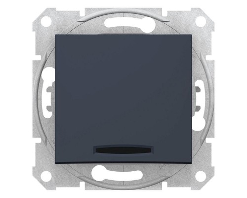 Выключатель 1-кл. СП Sedna 10А IP20 (сх. 1а) 250В с подсветкой графит SchE SDN1400170