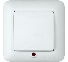 Выключатель 1-кл. СП Прима 10А IP20 250В 6AX с подсветкой бел. SchE VS1U-115-BI