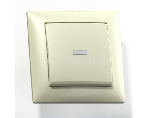 Выключатель 1-кл. СП Селена 10А IP20 С110-395 с индикацией сл. кость Кунцево 8142