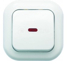 Выключатель 1-кл. СП Валентина 10А IP20 С16-068 с индикацией бел. Кунцево 7645