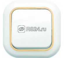 Выключатель 1-кл. СП Валентина 6А IP20 С16-040 бел./зол. Кунцево 7644