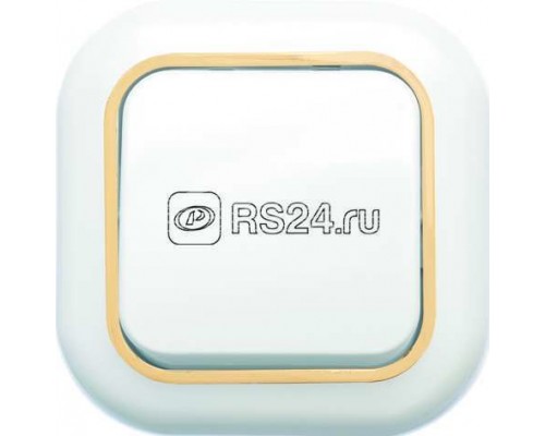 Выключатель 1-кл. СП Валентина 6А IP20 С16-040 бел./зол. Кунцево 7644