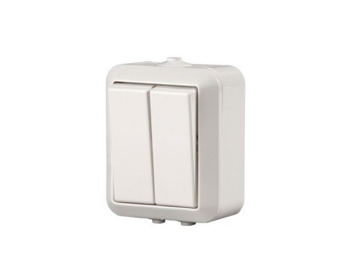 Выключатель 2-кл. 1п ОП Jussi 16А IP44 230В бел. ABB 2TKA000165G1