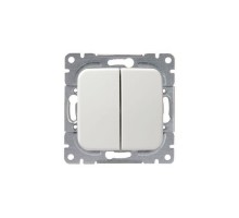 Выключатель 2-кл. 1п СП Jussi 16А IP20 (сх. 5) X1 230В бел. ABB 2TKA000168G1