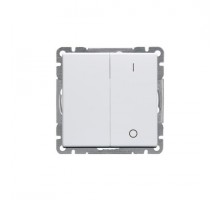 Выключатель 2-кл. 2п СП Impressivo 16А IP20 бел. ABB 2TKA00000404