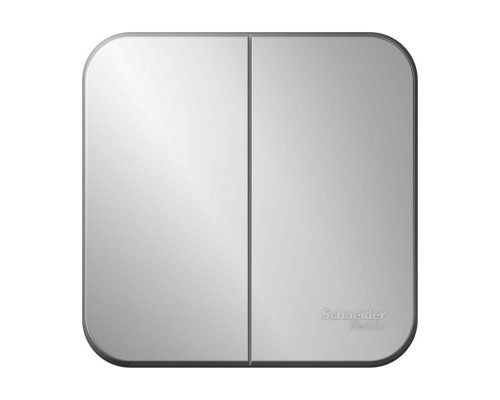 Выключатель 2-кл. ОП Blanca 10А IP20 (сх. 5) 250В алюм. SchE BLNVA105003