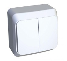 Выключатель 2-кл. ОП Этюд 10А IP20 бел. SchE BA10-002B
