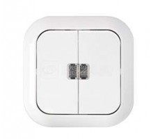Выключатель 2-кл. СП 10А IP44 бел. БЕЛТИЗ С5 10-819