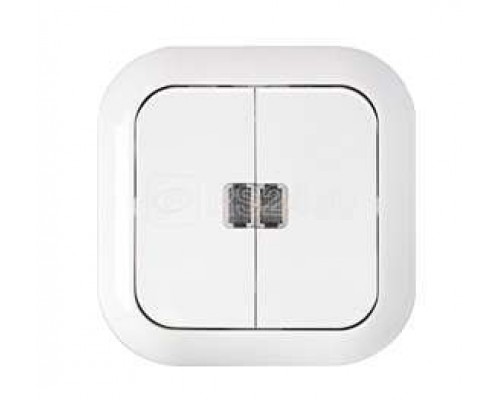 Выключатель 2-кл. СП 10А IP44 бел. БЕЛТИЗ С5 10-819
