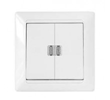 Выключатель 2-кл. СП 10А с подсветкой бел. БЕЛТИЗ С5 10-815