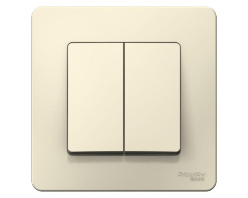 Выключатель 2-кл. СП Blanca 6А IP20 (сх. 5) 250В молочн. SchE BLNVS006502