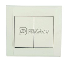 Выключатель 2-кл. СП Defne 10А IP20 крем. Makel 42010003