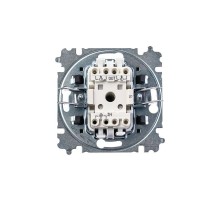 Выключатель 2-кл. СП Levit IP20 бел./дым. черн. ABB 2CHH590545A6062