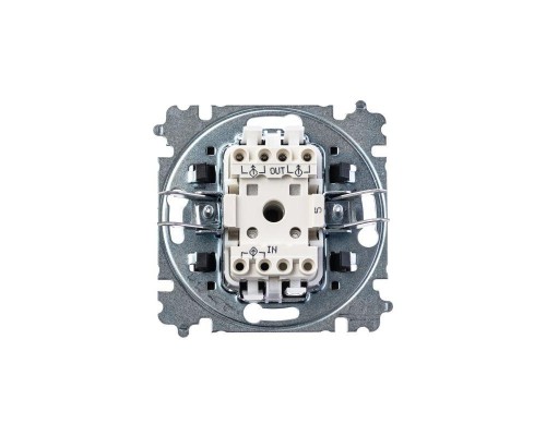Выключатель 2-кл. СП Levit IP20 бел./дым. черн. ABB 2CHH590545A6062