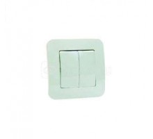 Выключатель 2-кл. СП Lillium N 10А IP20 бел. Makel 55003