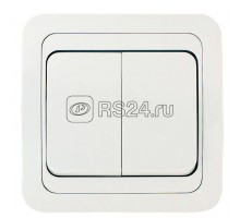 Выключатель 2-кл. СП Mimoza 10А IP20 бел./бел. Makel 12003