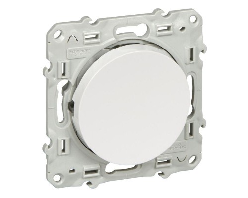 Выключатель 2-кл. СП Odace 10А IP21 (сх. 1) с LED-подсветкой бел. SchE S52R221