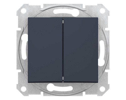 Выключатель 2-кл. СП Sedna 10А IP20 (сх. 5) 250В графит SchE SDN0300170