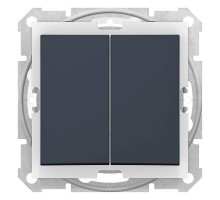 Выключатель 2-кл. СП Sedna 10А IP44 (сх. 5) 250В графит SchE SDN0300470
