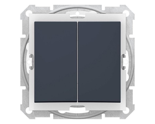 Выключатель 2-кл. СП Sedna 10А IP44 (сх. 5) 250В графит SchE SDN0300470