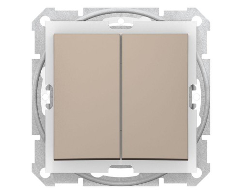 Выключатель 2-кл. СП Sedna 10А IP44 (сх. 5) 250В титан SchE SDN0300468