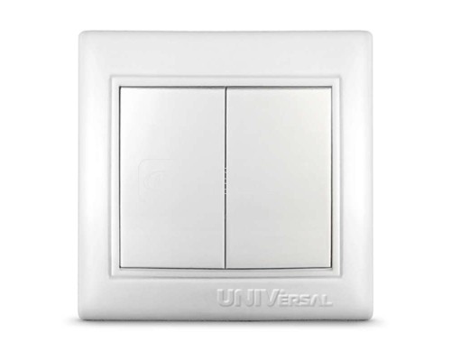 Выключатель 2-кл. СП Севиль 10А IP20 бел. Universal С0023