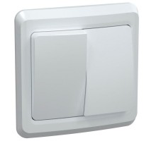 Выключатель 2-кл. СП Вега 10А IP20 ВС10-2-0-ВБ бел. ИЭК EVV20-K01-10-DM
