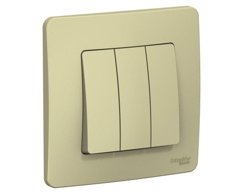 Выключатель 3-кл. СП Blanca 10А IP20 (сх. 1+1+1) 250В беж. SchE BLNVS100507