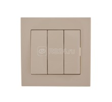 Выключатель 3-кл. СП Рейн IP20 крем. LEZARD 703-0303-109