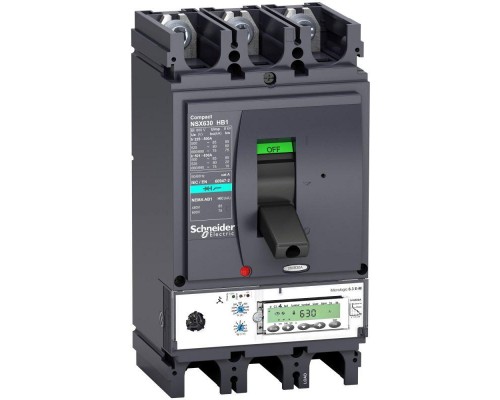 Выключатель авт. 3п MIC6.3E-M 500А NSX630HB1 (75кА при 690В) SchE LV433728