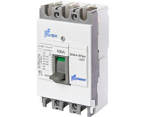 Выключатель автоматический 3п 125А 20кА ВА04-31 Про Контактор 7001030