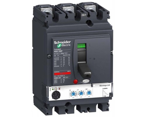 Выключатель автоматический 3п 3т 100А 36кА NSX250F Micrologic 2.2 SchE LV431772