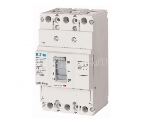 Выключатель автоматический 3п 80А 25кА BZMB1-A80-BT EATON 109756
