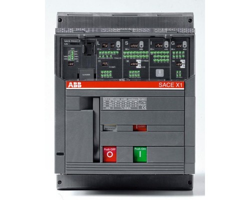 Выключатель автоматический 3п X1B 1600 PR332/P LSI In=1600А 3p F F стационарн. ABB 1SDA062573R1