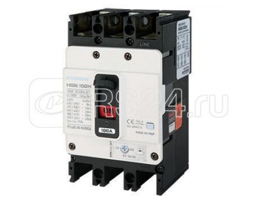 Выключатель автоматический 40...50А 26кА J2 HGM100H 3PT4S0000C 00050F 380/415В AC HYUNDAI 13.03.02.000618