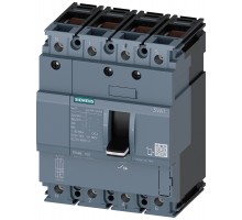 Выключатель автоматический 4п 25А 25кА 415В 3VA1 IEC типоразмер 100 защита линий расцеп. TM210 FTFM откл. способность N литой корпус Siemens 3VA10253ED460AA0